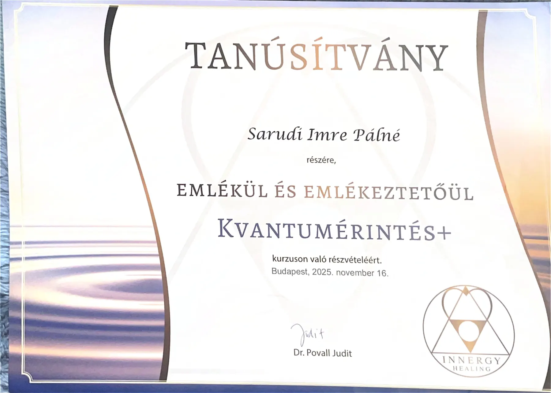 Kvantumérintés plusz tanúsítvány